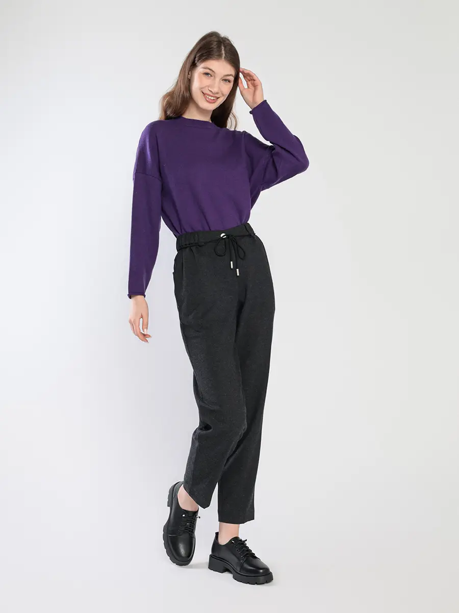 Туфли-дерби черного цвета с эластичной шнуровкой